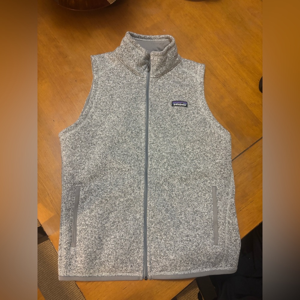 Patagonia Gray Fleece Vest -size large